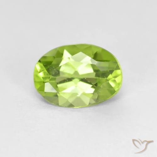 0.82ct Natürlicher Mittelgrün Peridot, Oval, VS