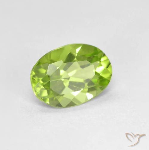 9,17 ctw natürlicher Mittelgrün Peridot, Oval, VS