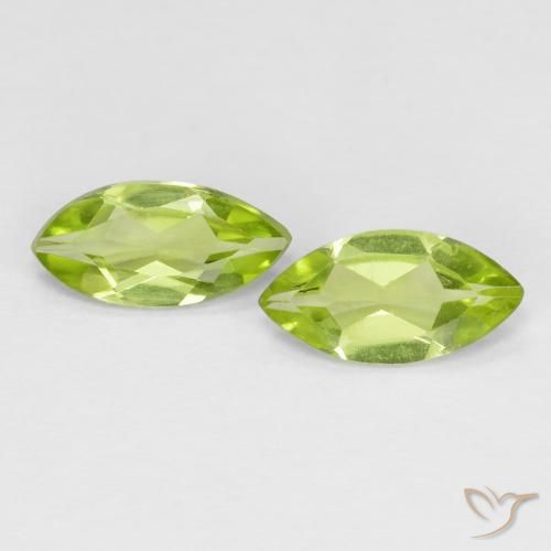 0.99ctw Natürlicher Mittelgrün Peridot, Marquise, VS