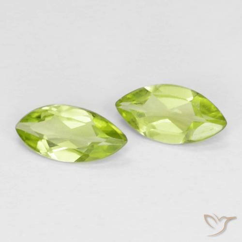 0.99 ct natürliche Mittelgrün Peridot-Edelsteine, Marquise, VS