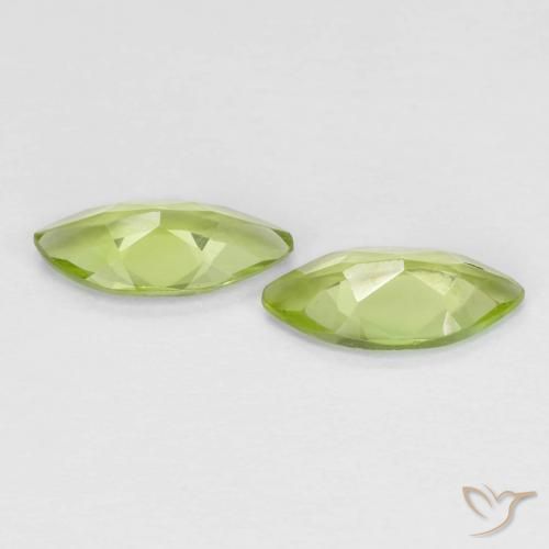 0.99 ct natürliche Mittelgrün Peridot-Edelsteine, Marquise, VS