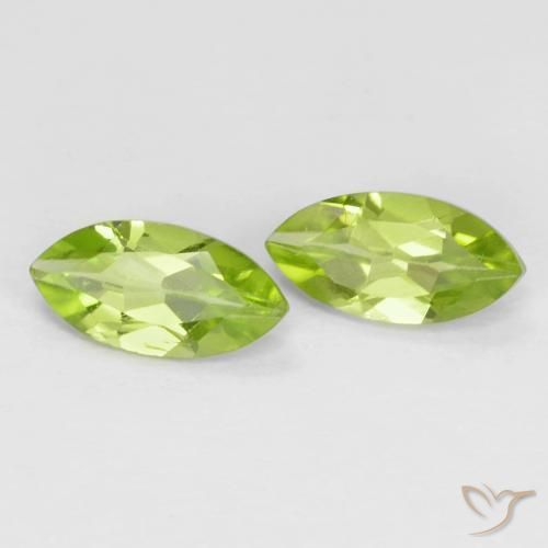 1.27 ct natürliche Lebendiges grün Peridot-Edelsteine, Marquise, VS