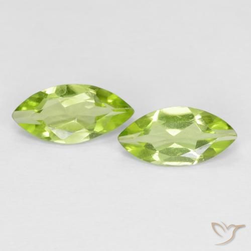 0.93ctw Natürlicher Leichtes lebendiges Grün Peridot, Marquise, VS