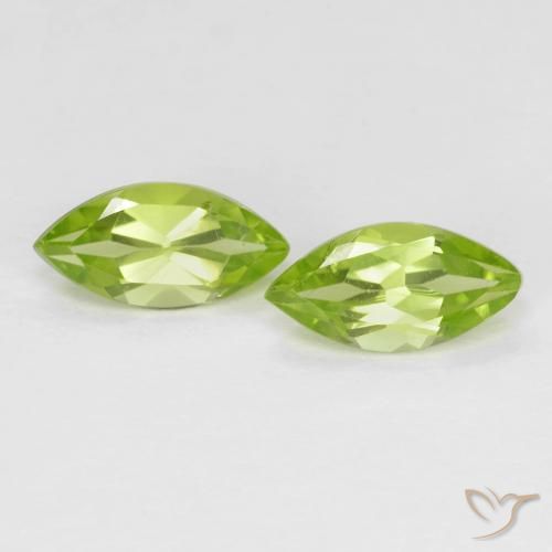 1.21ctw Natürlicher Mittelgrün Peridot, Marquise, VS