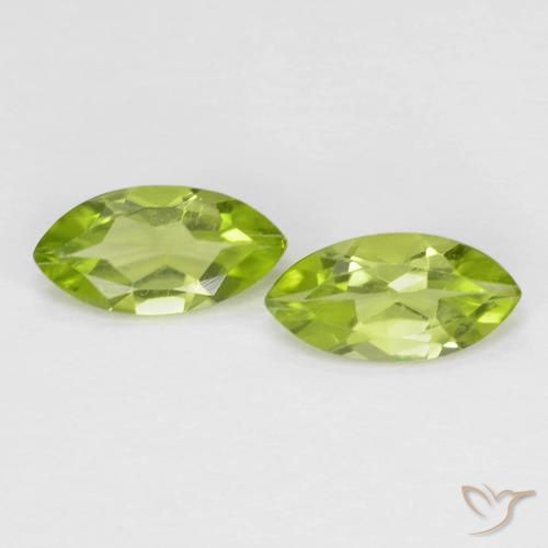 1.11ctw Natürlicher Mittelgrün Peridot, Marquise, VS
