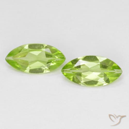 1.09ctw Natürlicher Leichtes lebendiges Grün Peridot, Marquise, VS