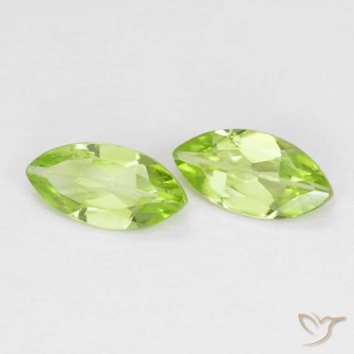 1.09 ct natürliche Leichtes lebendiges Grün Peridot-Edelsteine, Marquise, VS