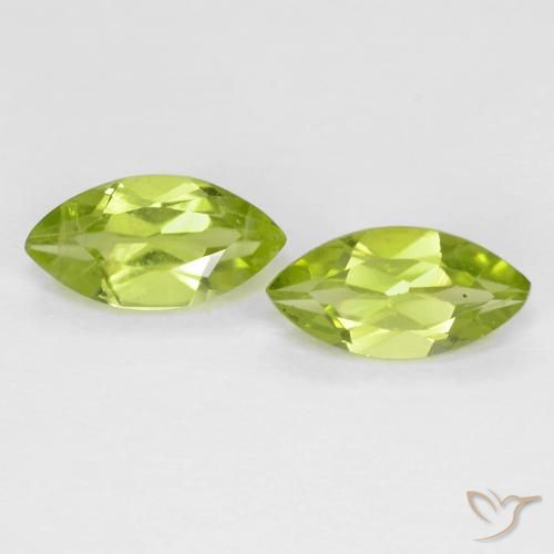 1.24ctw Natürlicher gelblich-grün Peridot, Marquise, VS