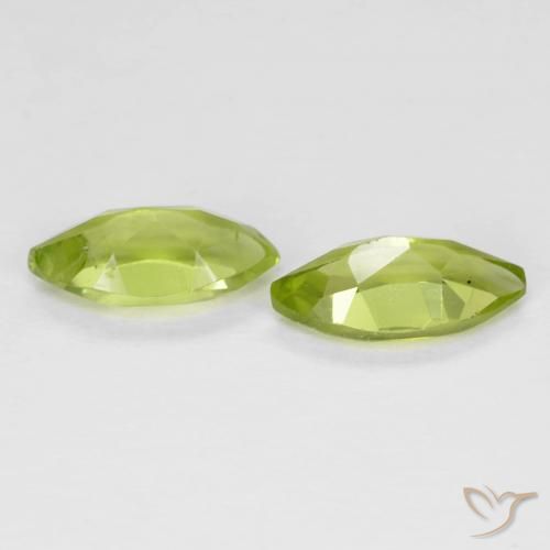 1.24 ct natürliche gelblich-grün Peridot-Edelsteine, Marquise, VS