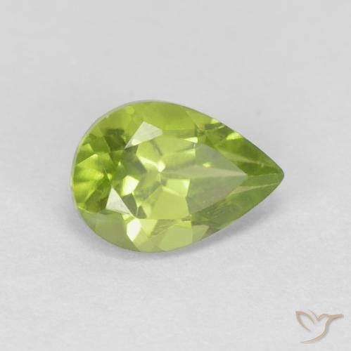 9,17 ctw natürlicher Mittelgrün Peridot, Birnenform, VS