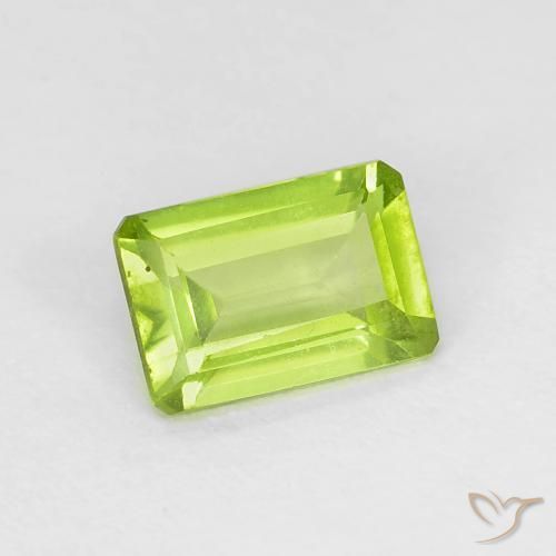 9,17 ctw natürlicher gelblich-grün Peridot, Oktagonschliff, VS