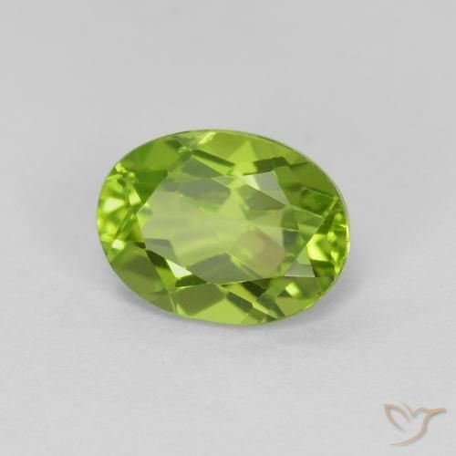 9,17 ctw natürlicher gelblich-grün Peridot, Oval, VS