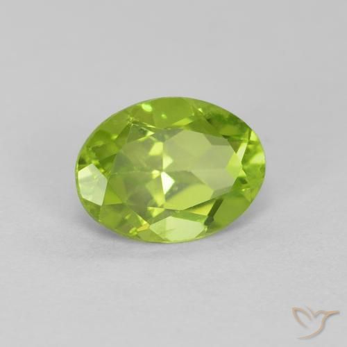 9,17 ctw natürlicher Lebendiges grün Peridot, Oval, VS