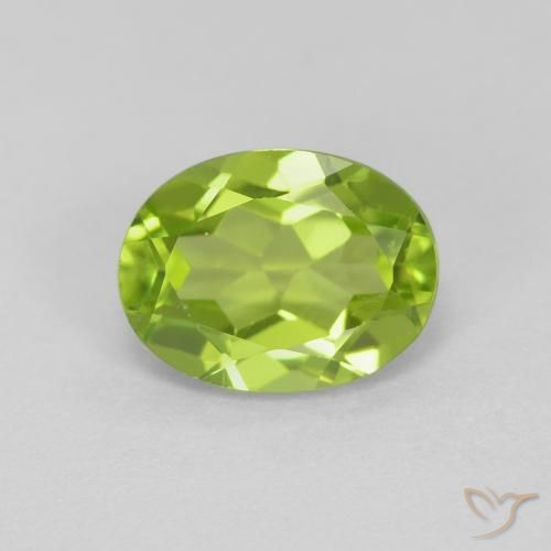 1.49ct Natürlicher Lebendiges grün Peridot, Oval, VS