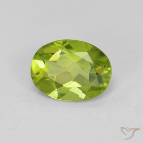 9,17 ctw natürlicher Mittelgrün Peridot, Oval, VVS-VS
