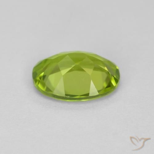9,17 ctw natürlicher Mittelgrün Peridot, Oval, VVS-VS