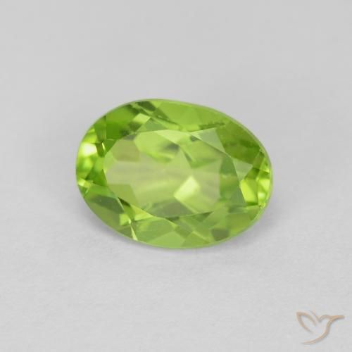 9,17 ctw natürlicher Lebendiges grün Peridot, Oval, VVS-VS