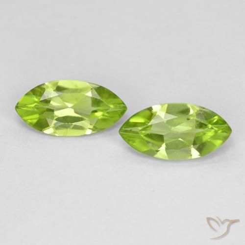 1.10ctw Natürlicher Mittelgrün Peridot, Marquise, VS