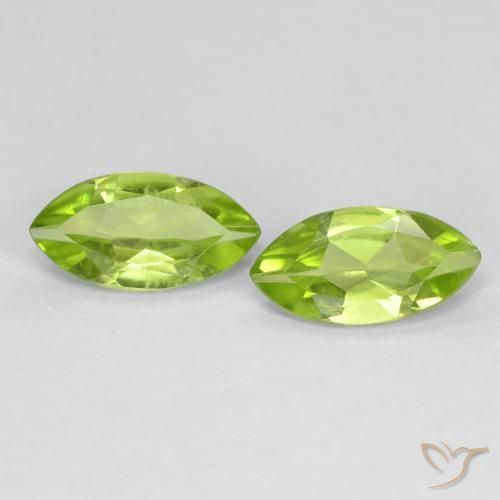1.14ctw Natürlicher Mittelgrün Peridot, Marquise, VS