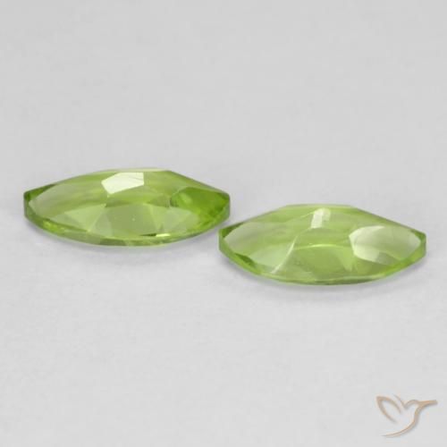 1.26 ct natürliche Leichtes lebendiges Grün Peridot-Edelsteine, Marquise, VS