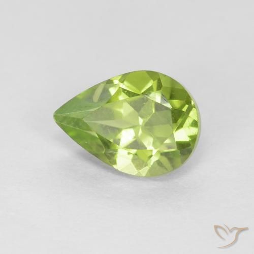 9,17 ctw natürlicher Leichtes lebendiges Grün Peridot, Birnenform, VS