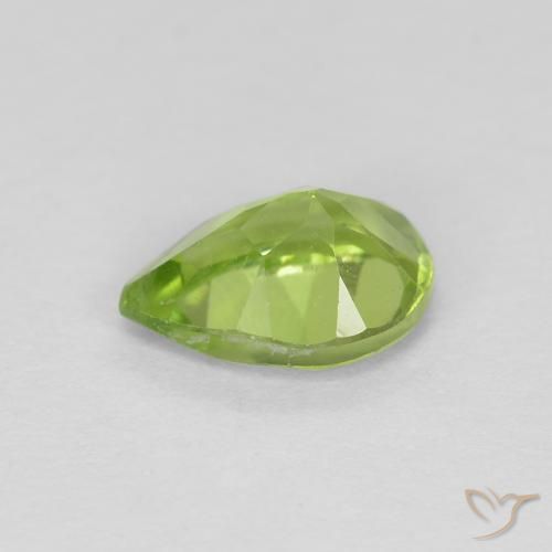 9,17 ctw natürlicher Leichtes lebendiges Grün Peridot, Birnenform, VVS