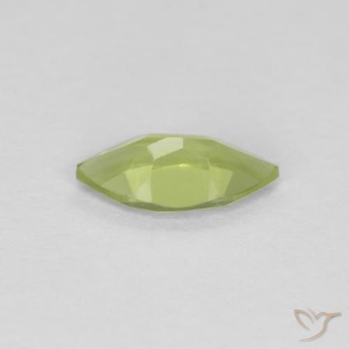 0,35 ctw natürlicher grüner Peridot, Marquise, VVS