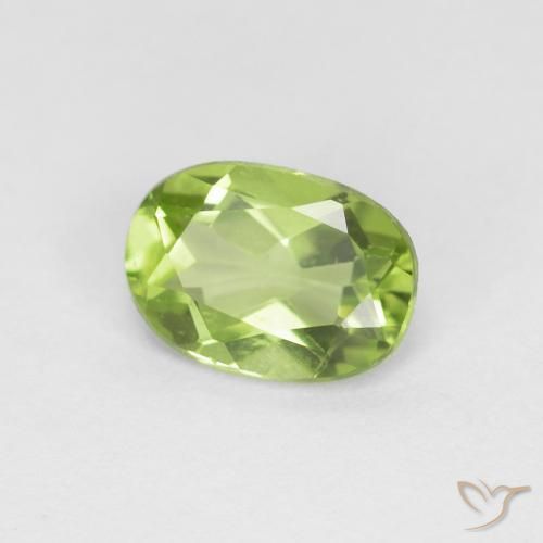 9,17 ctw natürlicher Lebendiges grün Peridot, Oval, VVS-VS