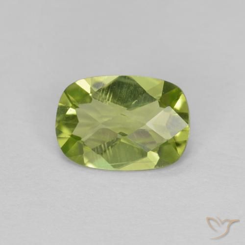 0.78ct Natürlicher Mittelgrün Peridot, Kissen, VVS-VS