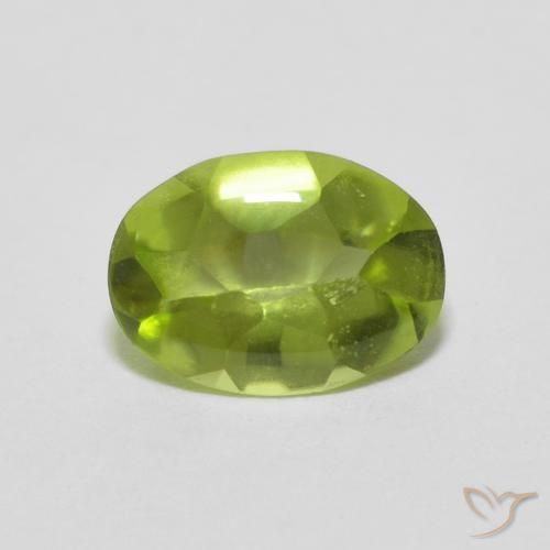 9,17 ctw natürlicher Lebendiges grün Peridot, Oval, Transparent