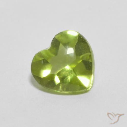 9,17 ctw natürlicher Lebendiges grün Peridot, Herz, Transparent