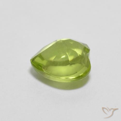 9,17 ctw natürlicher Lebendiges grün Peridot, Herz, Transparent