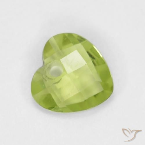 9,17 ctw natürlicher Mittelgrün Peridot, Herz, VS