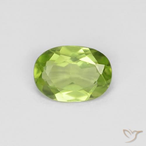 0.83ct Natürlicher Mittelgrün Peridot, Oval, VVS-VS