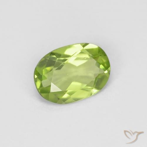 9,17 ctw natürlicher Mittelgrün Peridot, Oval, VVS-VS