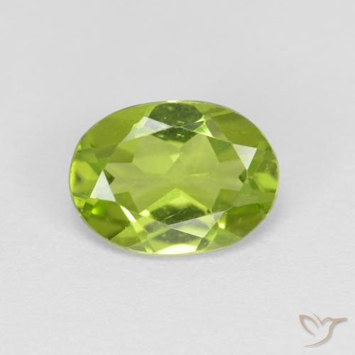 1.33ct Natürlicher gelblich-grün Peridot, Oval, VVS-VS