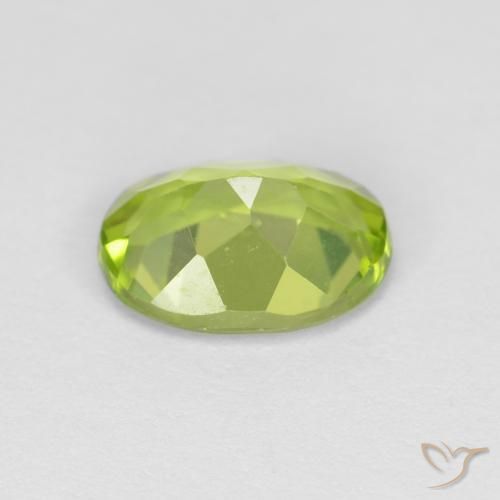 9,17 ctw natürlicher gelblich-grün Peridot, Oval, VVS-VS