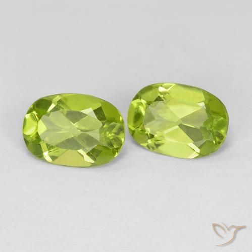 1.52 ct natürliche gelblich-grün Peridot-Edelsteine, Oval, VS
