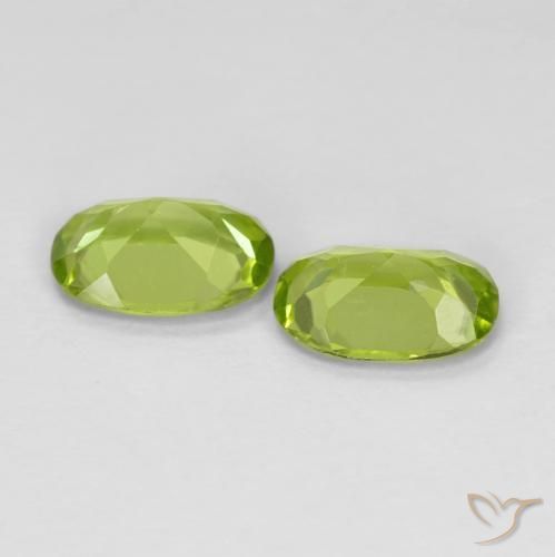 1.52 ct natürliche gelblich-grün Peridot-Edelsteine, Oval, VS