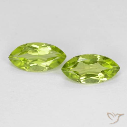 1.20ctw Natürlicher Leichtes lebendiges Grün Peridot, Marquise, VVS-VS