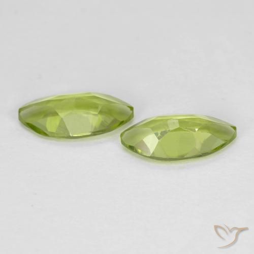 1.20 ct natürliche Leichtes lebendiges Grün Peridot-Edelsteine, Marquise, VVS-VS
