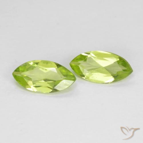 1.15 ct natürliche Leichtes lebendiges Grün Peridot-Edelsteine, Marquise, VVS-VS