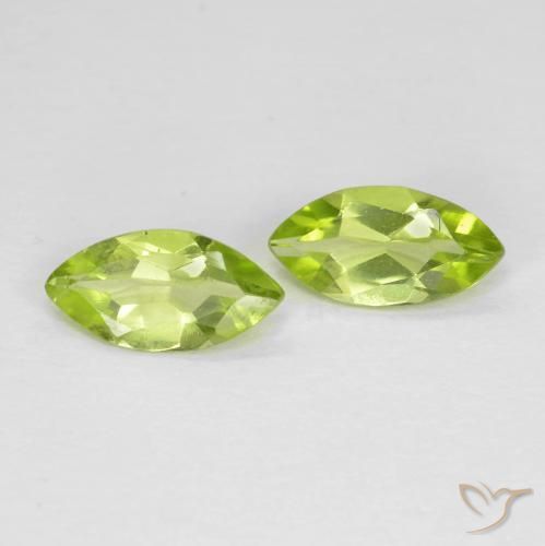 1.00 ct natürliche hellgrün Peridot-Edelsteine, Marquise, VVS-VS