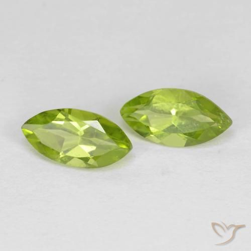 1.31 ct natürliche hellgrün Peridot-Edelsteine, Marquise, VS