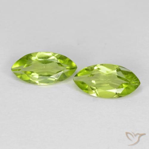 1.15ctw Natürlicher hellgrün Peridot, Marquise, VS