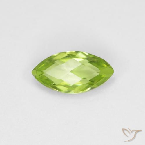 0.63ct Natürlicher hellgrün Peridot, Marquise, VS