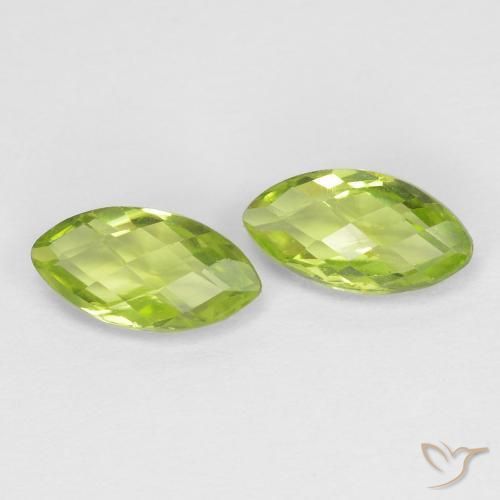 1.26ctw Natürlicher gelblich-grün Peridot, Marquise, VVS-VS