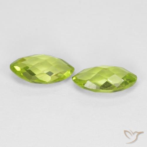 1.26 ct natürliche gelblich-grün Peridot-Edelsteine, Marquise, VVS-VS