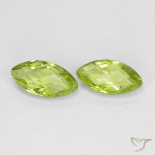 1.33 ct natürliche gelblich-grün Peridot-Edelsteine, Marquise, VVS-VS