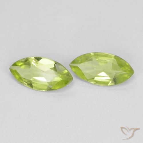 1.04 ct natürliche gelblich-grün Peridot-Edelsteine, Marquise, VS